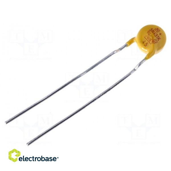 Varistor: metal-oxide | THT | 275VAC | 350VDC | 430V | ±10% | 400A | 20J