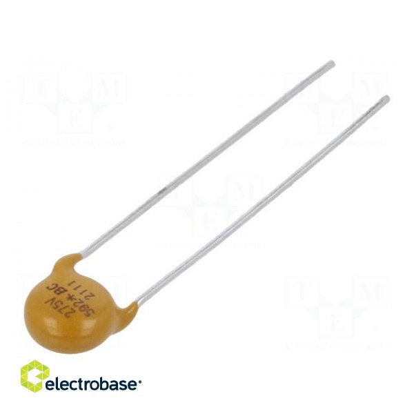Varistor: metal-oxide | THT | 275VAC | 350VDC | 430V | 400A