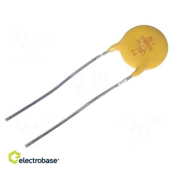 Varistor: metal-oxide | THT | 60VAC | 85VDC | 100V | ±10% | 2.5kA | 14J
