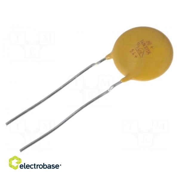Varistor: metal-oxide | THT | 60VAC | 85VDC | 100V | ±10% | 4.5kA | 28J