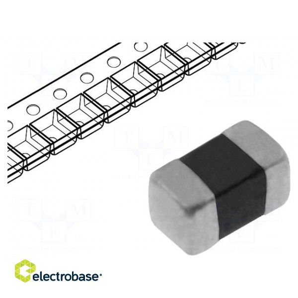 Ferrite: bead | Imp.@ 100MHz: 600Ω | Mounting: SMD | 0.5A | Case: 0402