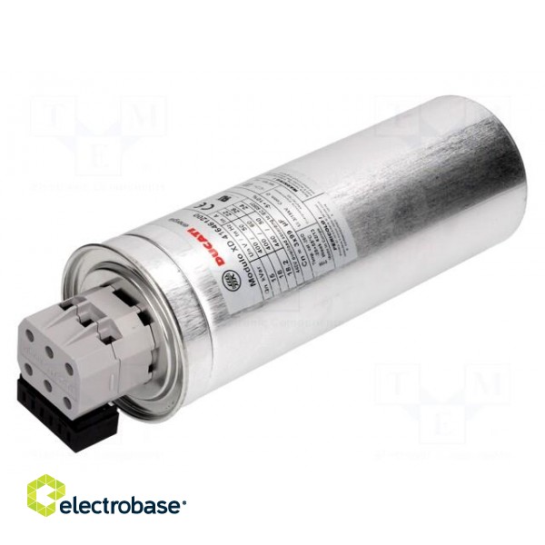 Capacitor: polypropylene | three-phase | Q@50Hz: 15kVAR | 400VAC фото 1