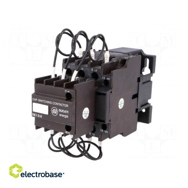 Contactor: 3-pole | for DIN rail mounting | Uoper: 240VAC,440VAC image 1