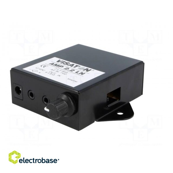 External amplifier | 12VDC | 1.1Ω | 46mA | 700mV | 3.2W | In.imp: 10kΩ image 2