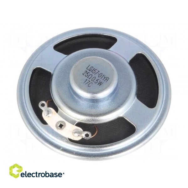 Loudspeaker | miniature | 0.5W | 25Ω | Ø56.7x13.8mm | 200÷10000Hz image 2