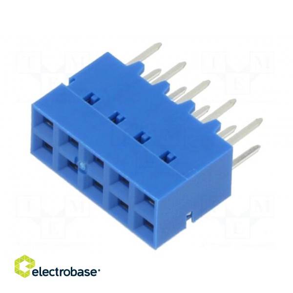 Socket | PCB to PCB | female | PIN: 10 | 2.54mm | THT | Dubox® | 2A | FCI