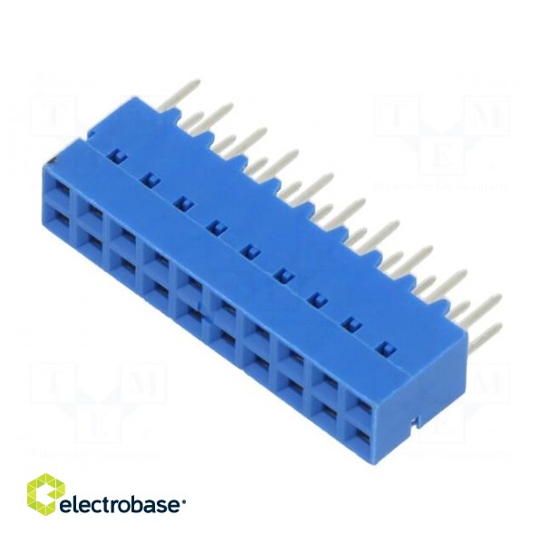 Socket | PCB to PCB | female | PIN: 20 | 2.54mm | THT | Dubox® | 2A | FCI