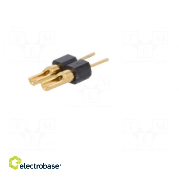 Adapter | pin strips | PIN: 2 | straight | 2.54mm | THT,soldering | 1x2 paveikslėlis 6