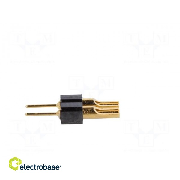 Adapter | pin strips | PIN: 2 | straight | 2.54mm | soldering,THT | 1x2 image 3
