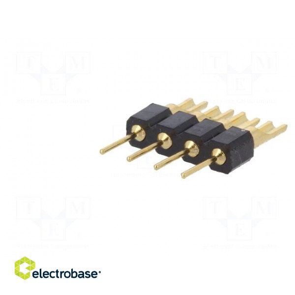 Adapter | pin strips | PIN: 4 | straight | 2.54mm | THT,soldering | 1x4 image 2