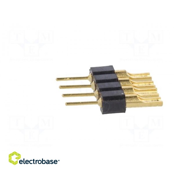 Adapter | pin strips | PIN: 4 | straight | 2.54mm | THT,soldering | 1x4 image 3