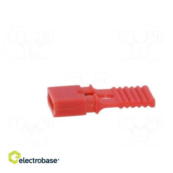 Jumper | pin strips | female | with holder | 2.54mm | 1x2 | red paveikslėlis 3
