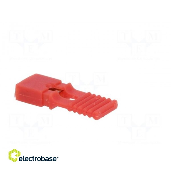 Jumper | pin strips | female | with holder | 2.54mm | 1x2 | red фото 4