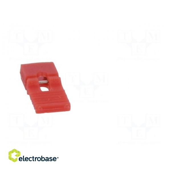 Jumper | pin strips | female | with holder | 2.54mm | 1x2 | red image 5