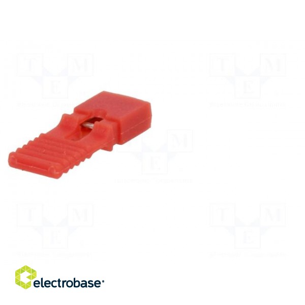 Jumper | pin strips | female | with holder | 2.54mm | 1x2 | red image 6