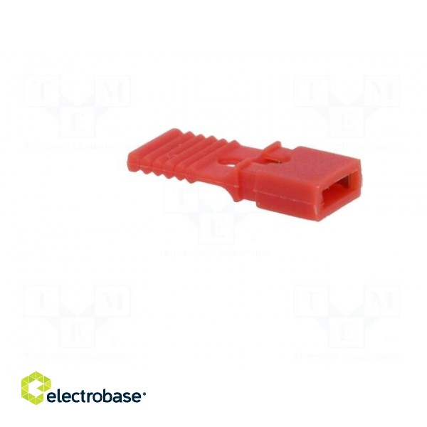 Jumper | pin strips | female | with holder | 2.54mm | 1x2 | red image 8