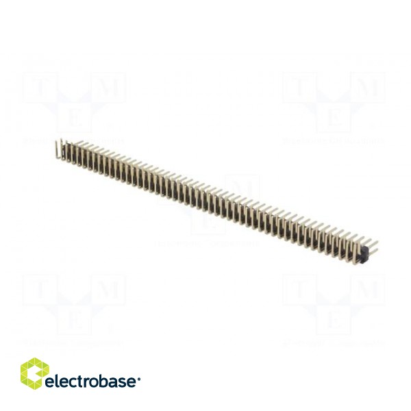 Pin header | pin strips | male | PIN: 100 | angled 90° | 2.54mm | THT paveikslėlis 6