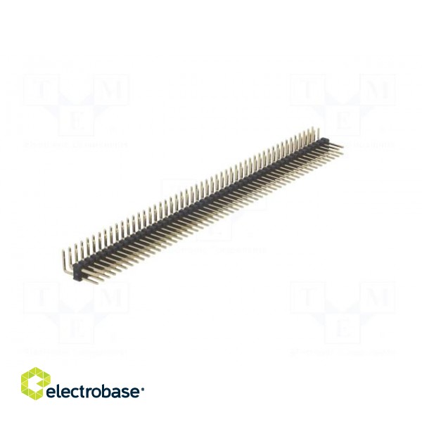 Pin header | pin strips | male | PIN: 100 | angled 90° | 2.54mm | THT image 8