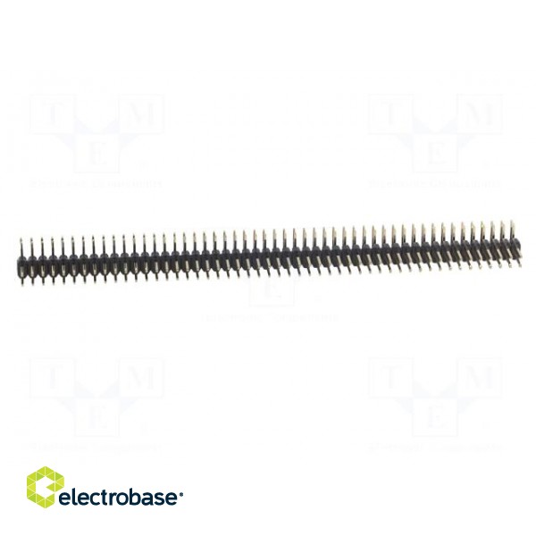Pin header | pin strips | male | PIN: 100 | angled 90° | 2.54mm | THT paveikslėlis 9