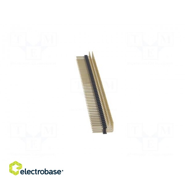 Pin header | pin strips | male | PIN: 100 | angled 90° | 2.54mm | THT image 3
