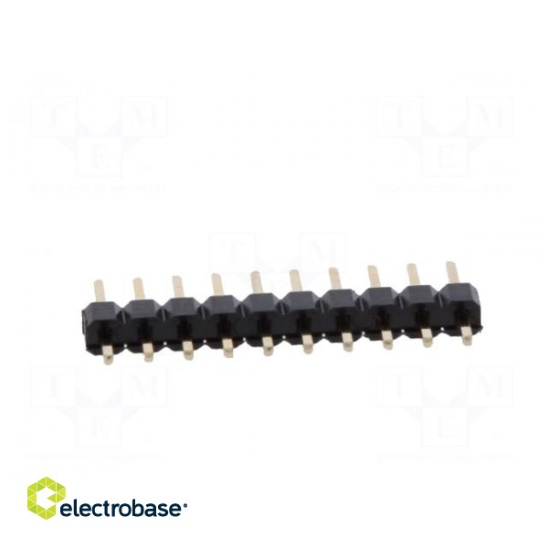 Pin header | pin strips | male | PIN: 10 | straight | 2mm | THT | 1x10 image 5