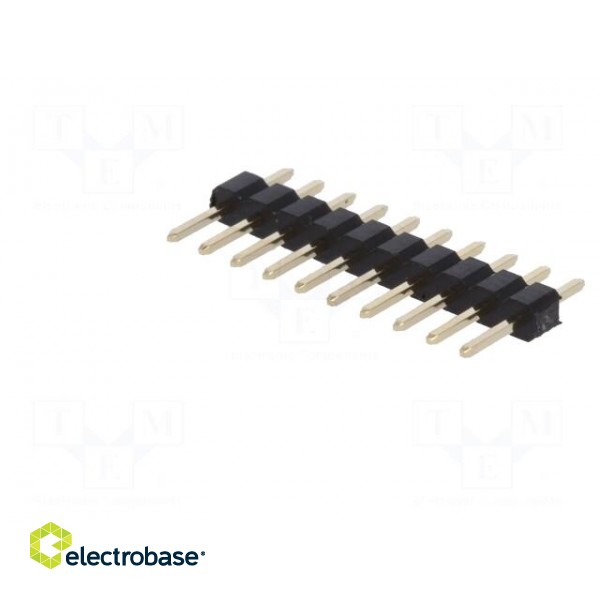 Pin header | pin strips | male | PIN: 10 | straight | 2mm | THT | 1x10 image 2