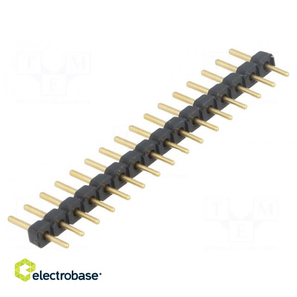 Pin header | pin strips | male | PIN: 16 | straight | 2.54mm | THT | 1x16