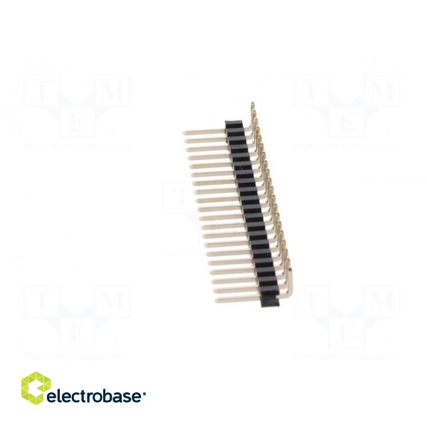 Pin header | pin strips | male | PIN: 20 | angled 90° | 2.54mm | THT | 1x20 image 3
