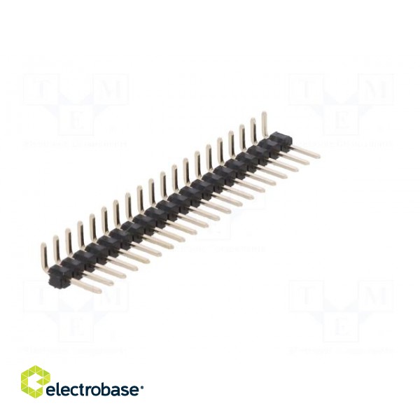 Pin header | pin strips | male | PIN: 20 | angled 90° | 2.54mm | THT | 1x20 paveikslėlis 8