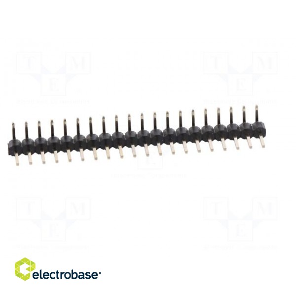 Pin header | pin strips | male | PIN: 20 | angled 90° | 2.54mm | THT | 1x20 paveikslėlis 9