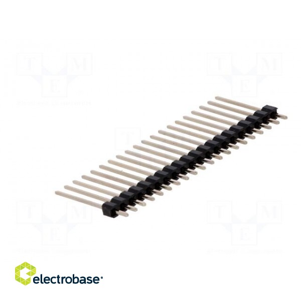 Pin header | pin strips | male | PIN: 20 | straight | 2.54mm | THT | 1x20 фото 4