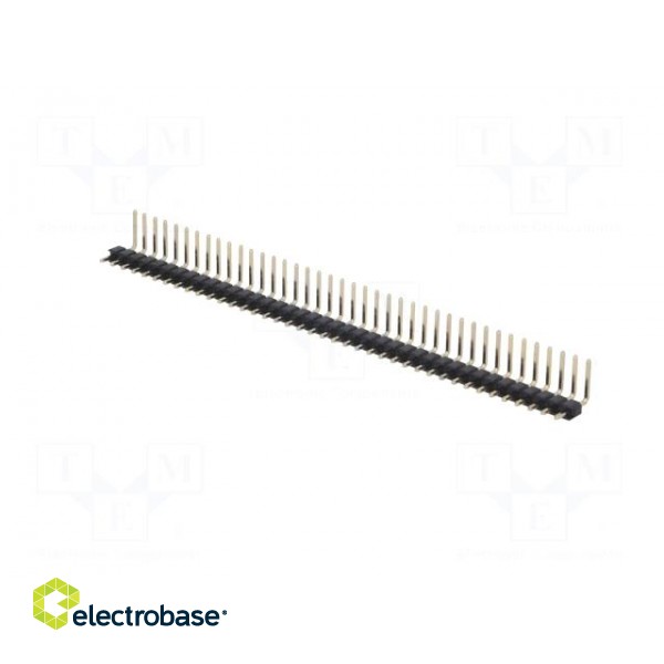 Pin header | pin strips | male | PIN: 40 | angled 90° | 2.54mm | THT | 1x40 image 2