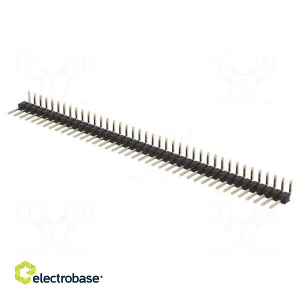 Pin header | pin strips | male | PIN: 40 | angled 90° | 2.54mm | THT | 1x40 image 1