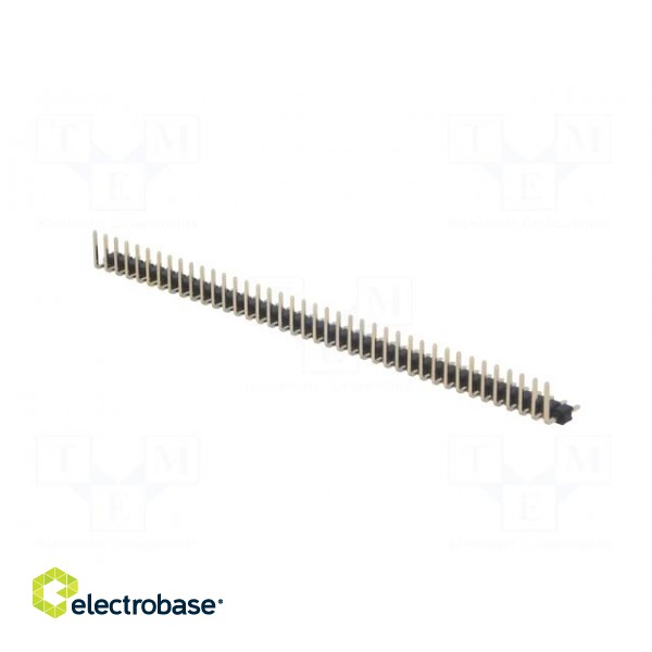 Pin header | pin strips | male | PIN: 40 | angled 90° | 2.54mm | THT | 1x40 image 6