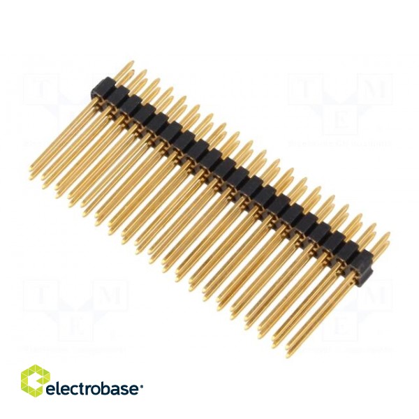 Pin header | pin strips | male | PIN: 40 | straight | 1.27mm | THT | 2x20