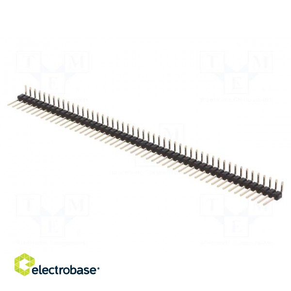 Pin header | pin strips | male | PIN: 50 | angled 90° | 2.54mm | THT | 1x50 image 1