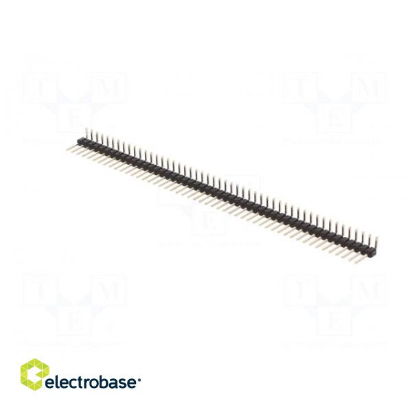 Pin header | pin strips | male | PIN: 50 | angled 90° | 2.54mm | THT | 1x50 image 2