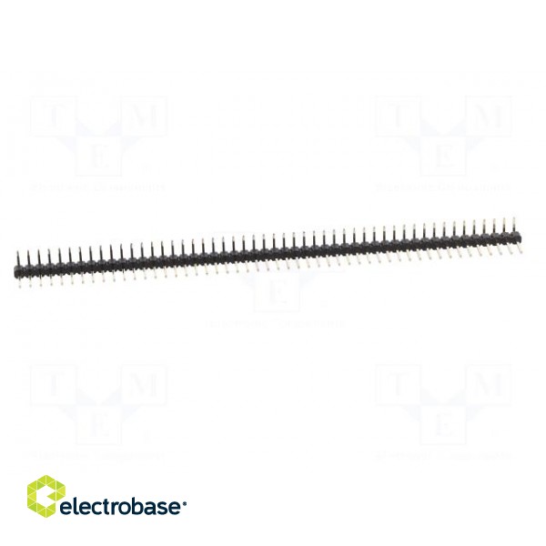 Pin header | pin strips | male | PIN: 50 | angled 90° | 2.54mm | THT | 1x50 image 9