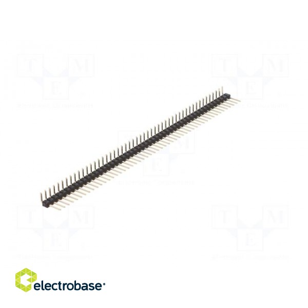 Pin header | pin strips | male | PIN: 50 | angled 90° | 2.54mm | THT | 1x50 image 8