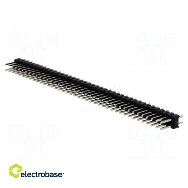 Pin header | pin strips | male | PIN: 80 | straight | 2.54mm | THT | 2x40 image 1