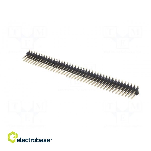 Pin header | pin strips | male | PIN: 80 | vertical | 2.54mm | SMT | 2x40 image 2