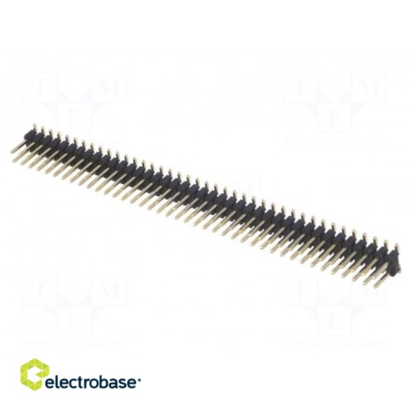 Pin header | pin strips | male | PIN: 80 | vertical | 2.54mm | SMT | 2x40 image 1
