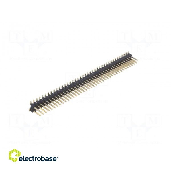 Pin header | pin strips | male | PIN: 80 | vertical | 2.54mm | SMT | 2x40 image 8