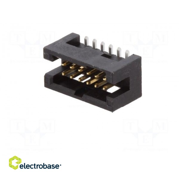 Socket | pin strips | Minitek127® | male | PIN: 12 | vertical | 1.27mm image 2