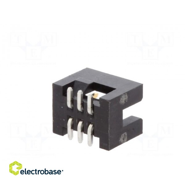Socket | IDC | Minitek127 | male | PIN: 6 | vertical | 1.27mm | SMT | on PCBs image 6