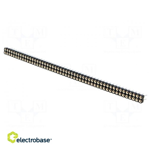 Socket | pin strips | female | PIN: 100 | turned contacts | straight image 1