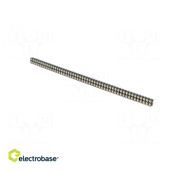 Socket | pin strips | female | PIN: 100 | turned contacts | straight image 2