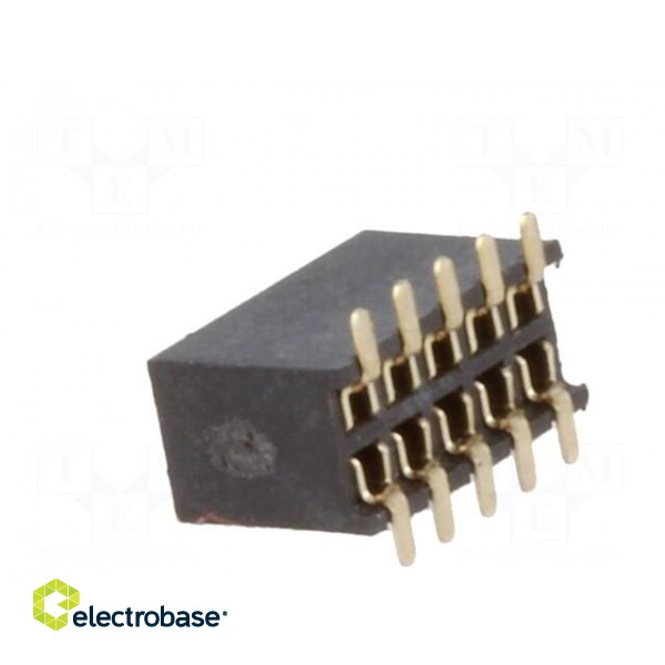 Socket | pin strips | female | PIN: 10 | straight | 1.27mm | SMT | 2x5 | 1A image 4