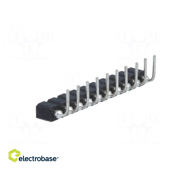Socket | pin strips | female | PIN: 10 | turned contacts | angled 90° image 4