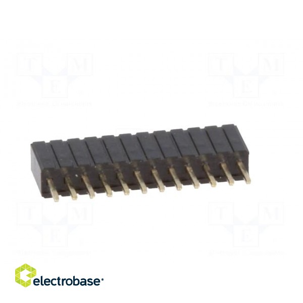 Socket | pin strips | female | PIN: 12 | straight | 1.27mm | THT | 1x12 image 5